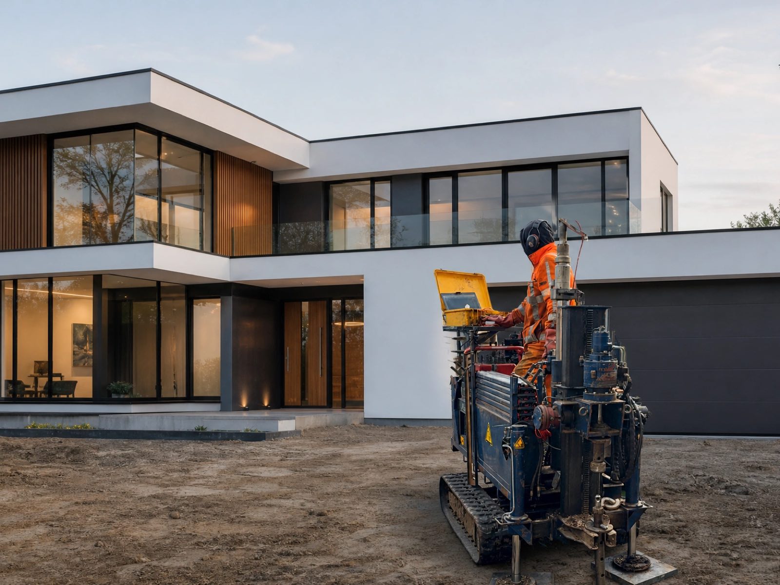 Bouwproject van Projectbouw Aannemers B.V.: grondonderzoek voor een moderne nieuwbouwwoning in Zevenaar